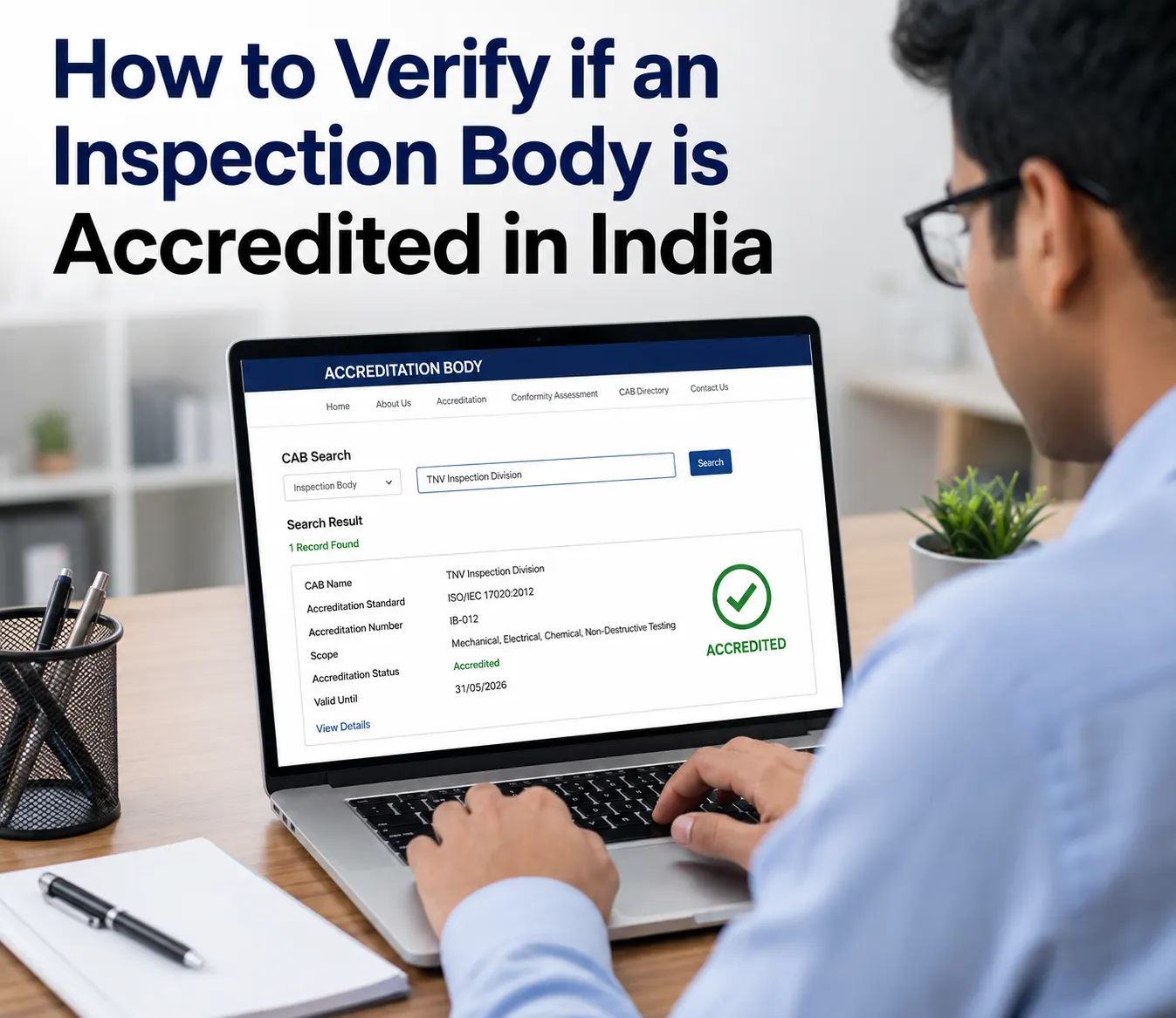 How to Verify if an Inspection Body is Accredited in India