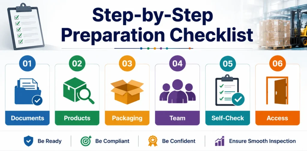 Pre-shipment inspection preparation checklist India 6 steps for exporters to pass PSI first time