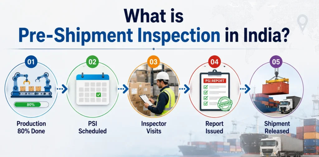 Pre-shipment inspection timeline India when to schedule PSI for exporters