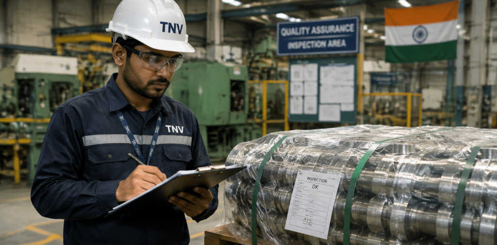 TNV pre-shipment inspection company India UAF accredited quality control inspection services