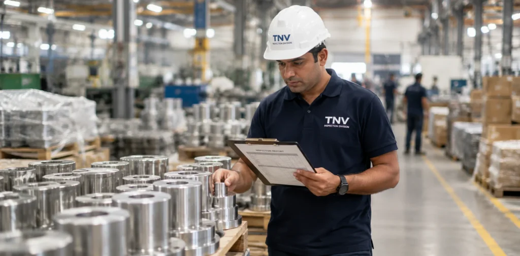 TNV pre-shipment inspection India UAF accredited third party quality control inspection before shipment