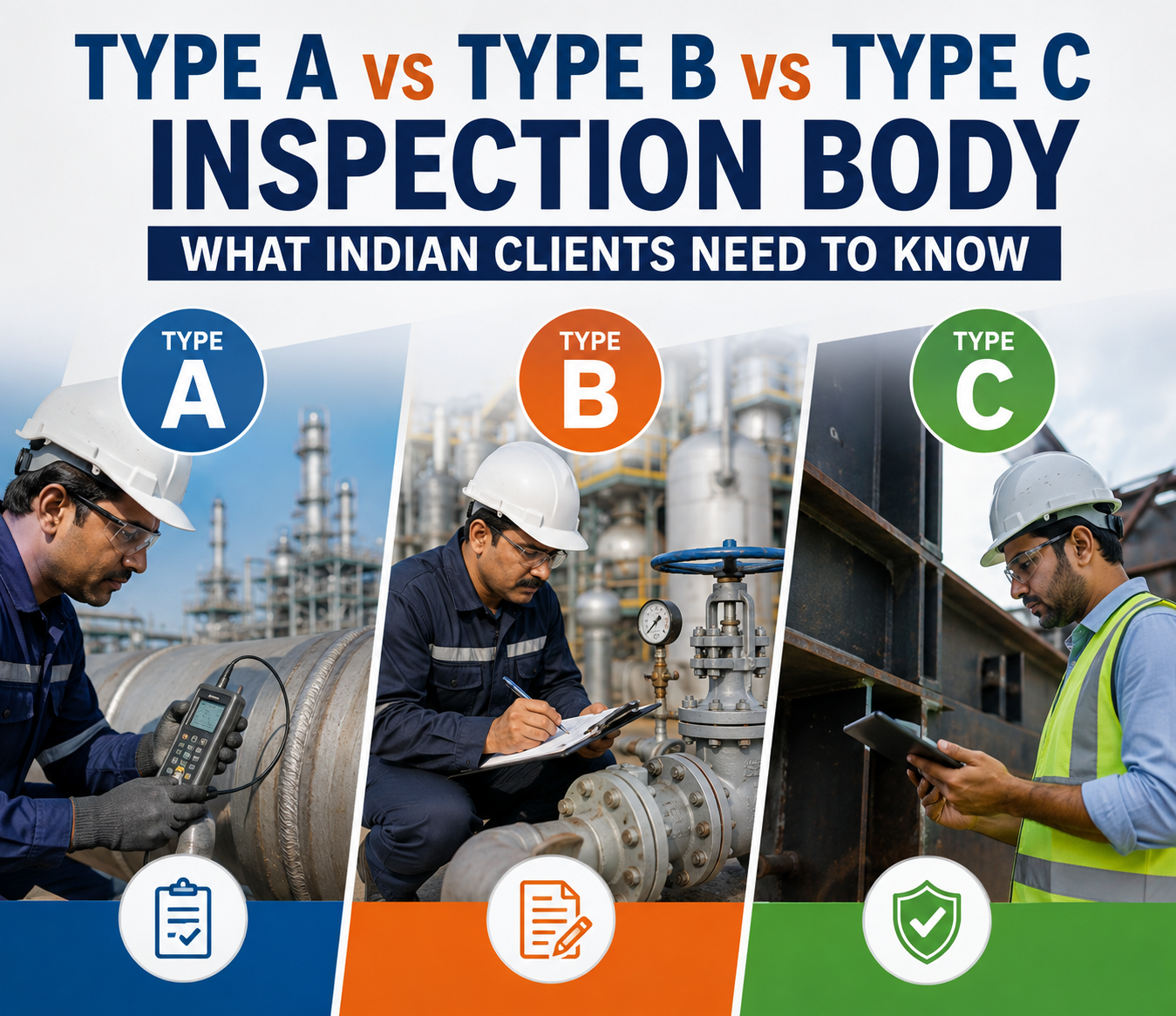 Type A vs Type B vs Type C Inspection Body — What Indian Clients Need to Know